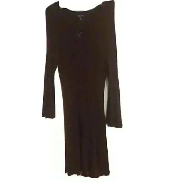 Roz And Ali 1X Sweater Dress maroon - Picture 1 of 5